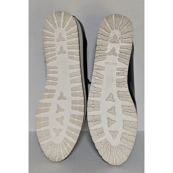 Aldo Women's Ereillan Oxfords Black Size 6.5M Faux Patent Leather Lace Ups - Picture 7 of 10